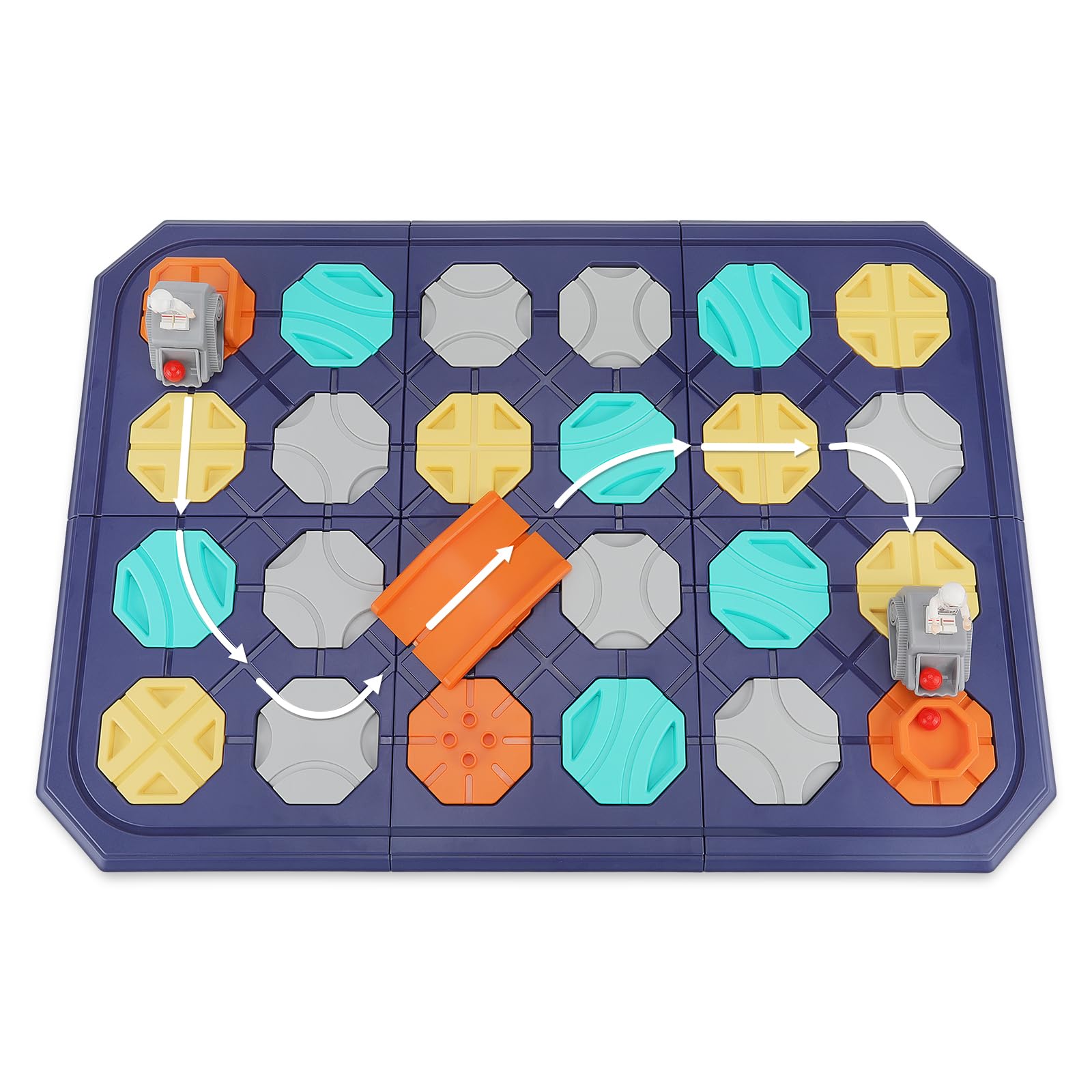 Photo 1 of Eilsorrn Education Stem Board Game Puzzle Road Builder Challenge Toys for 5 Year Old Girls Boys, Smart Logic Montessori Learning Toy