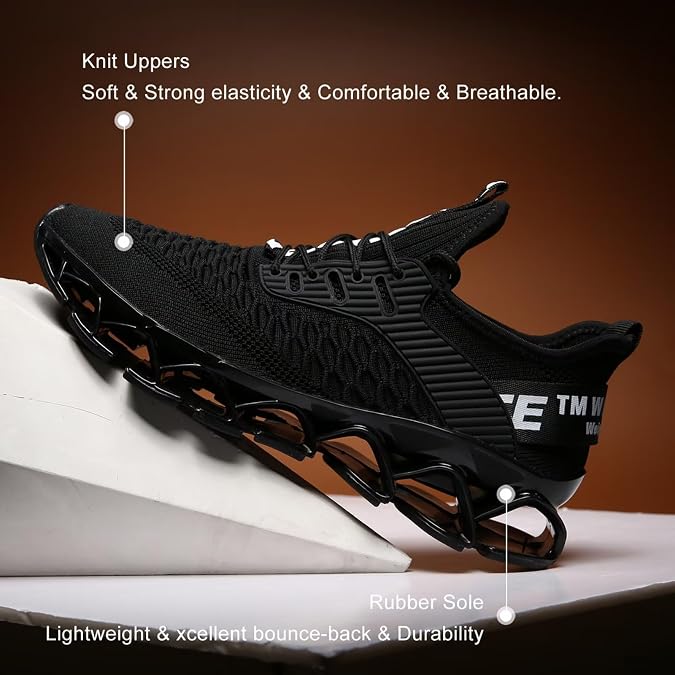Men's Running Shoes Mesh Athletic Sport Sneakers Gym Fashion Trainers Tennis Casual Walking Zapatos