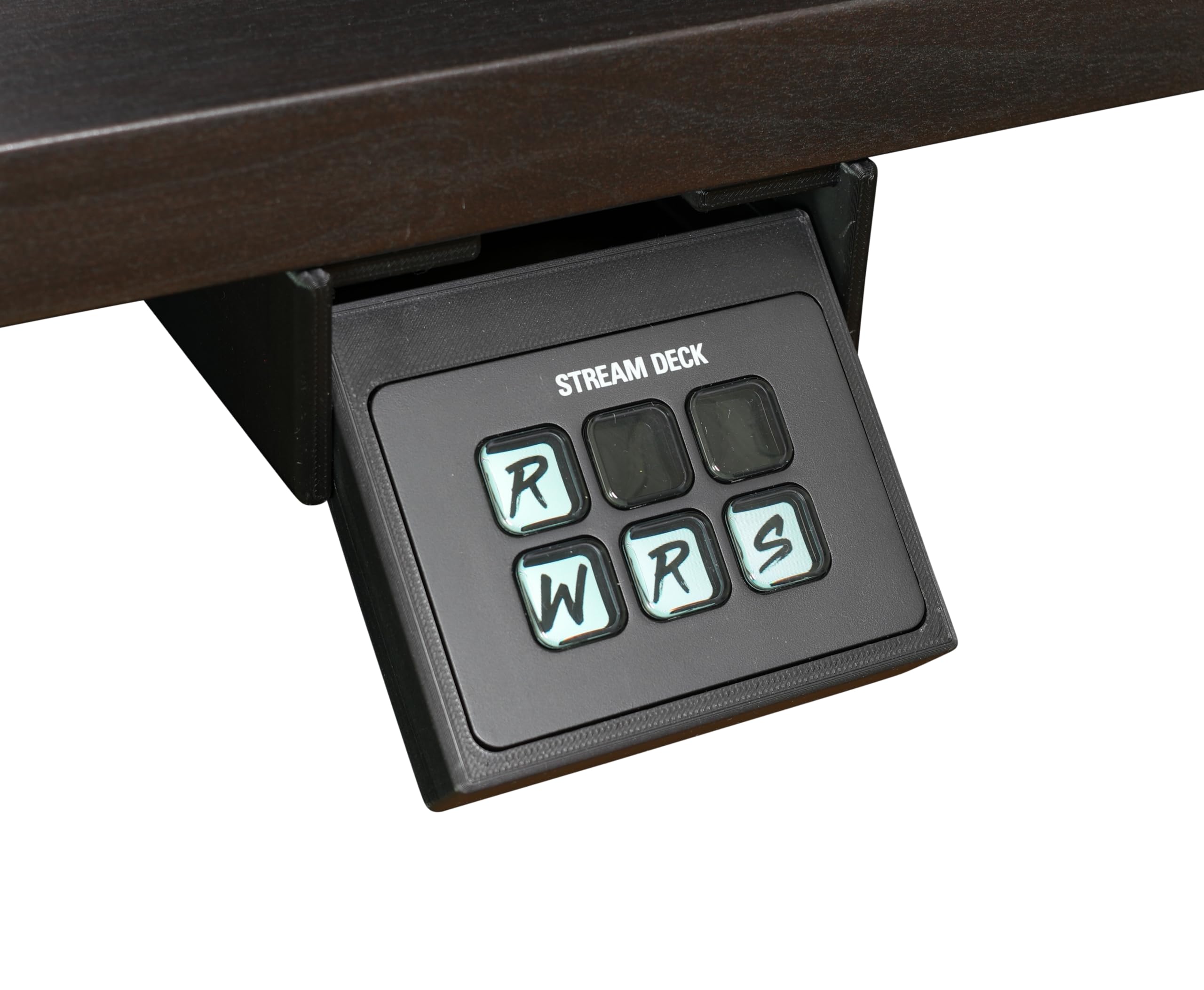 Soporte de mesa para Elgato Stream Deck – retráctil y limpio, montaje adhesivo o atornillado, compatible con Mini, MK2, Neo, Plus y XL (compatible con Elgato Stream Deck Mini)