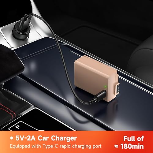 Miniatura 5 de EN-EL25 EN-EL25A Batería 2100mAh Paquete de 2 con puerto de carga directa tipo C compatible con cámara Nikon Z30 Z50 ZFC, batería 4241 EN-EL25a