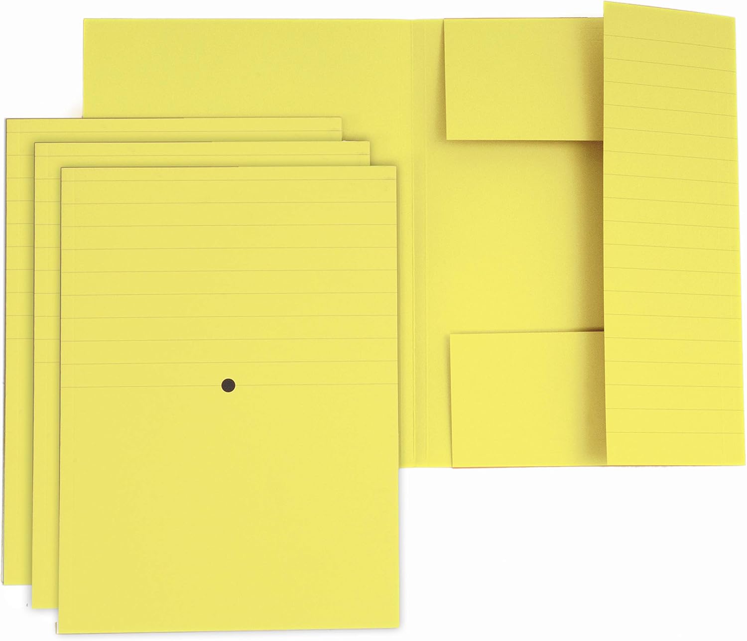 Cartelline 3 Lembi Incollati A Mano - Verde Woodstock Gr.285, Confezione Da 20 Pezzi Per Archiviazione Ufficio