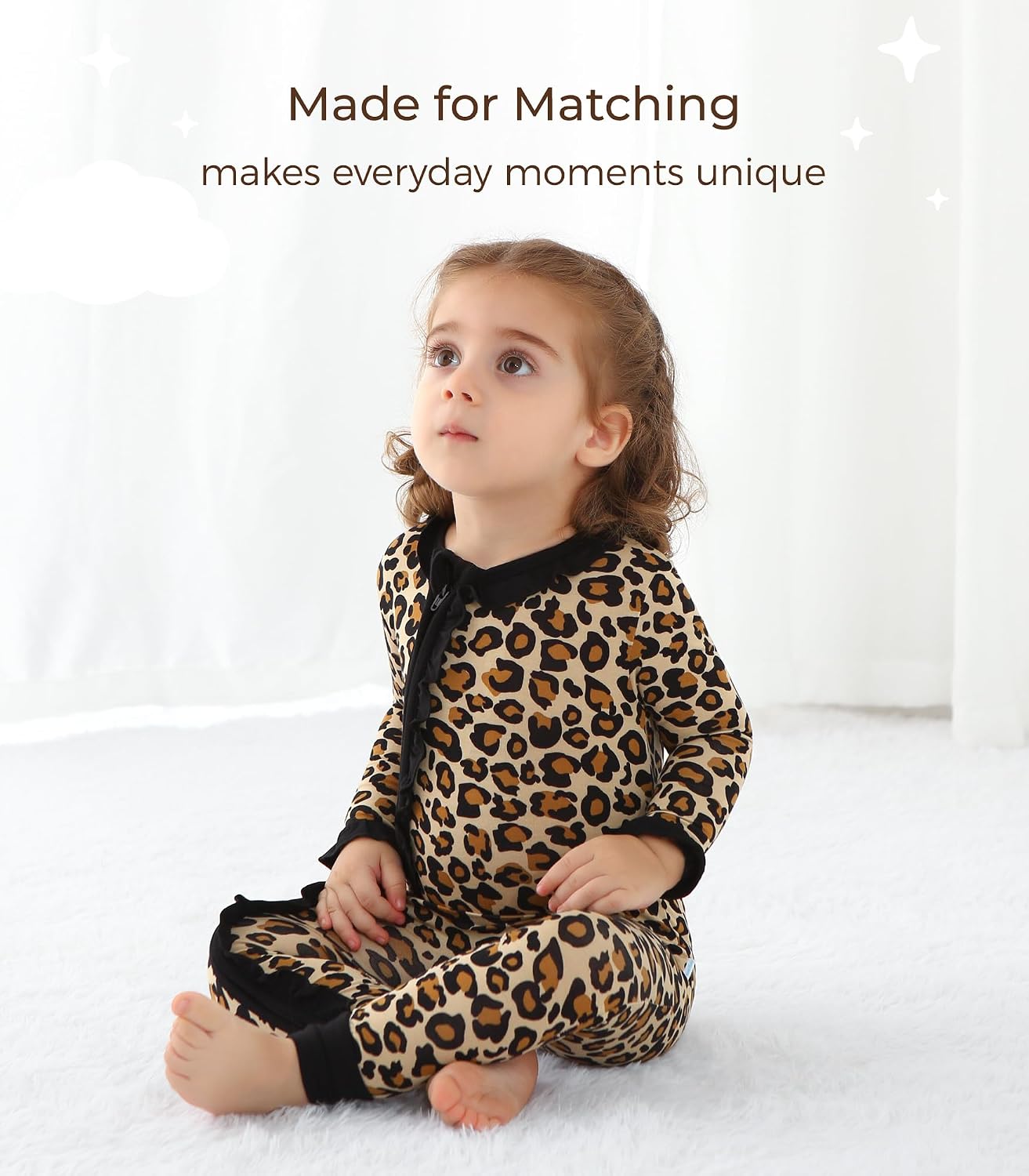 Baby Girls Rompers-Viscose Made from Bamboo,Long Sleeve Pants Romper Clothes Infant Outfits for Girl