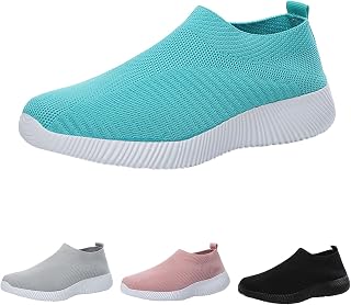 Zapatillas de deporte al aire libre para mujer, de malla, transpirables, ligeras, ultracómodas, para caminar, caminar, caminar descalzos para actividades al aire libre