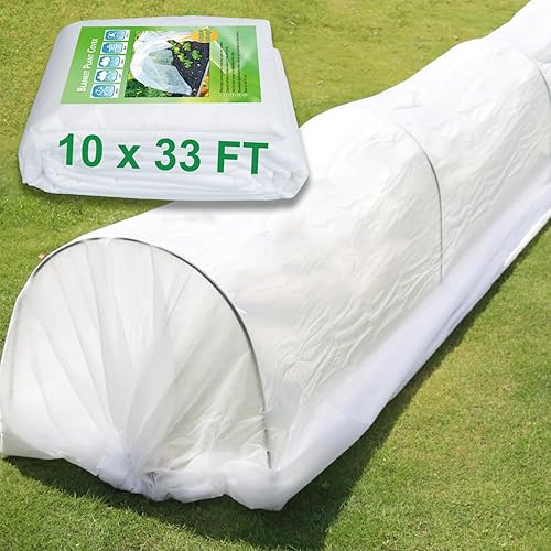 Miniatura 7 de Cubiertas para plantas con protección contra la congelación de 10 x 50 pies, 1.05 ozyd, tela más gruesa contra la congelación de plantas, cubiertas