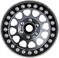 Vista 5 de INJORA 1.9 Beadlock Wheel Deep Dish Negative Offset de 10.4mm con llanta de rueda para 1/10 RC Crawler Auto Axial SCX10 90046 AXI03007 TRX4 VS4-10
