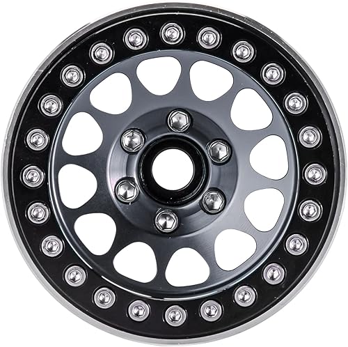 Miniatura 5 de INJORA 1.9 Beadlock Wheel Deep Dish Negative Offset de 10.4mm con llanta de rueda para 110 RC Crawler Auto Axial SCX10 90046 AXI03007 TRX4 VS4-10