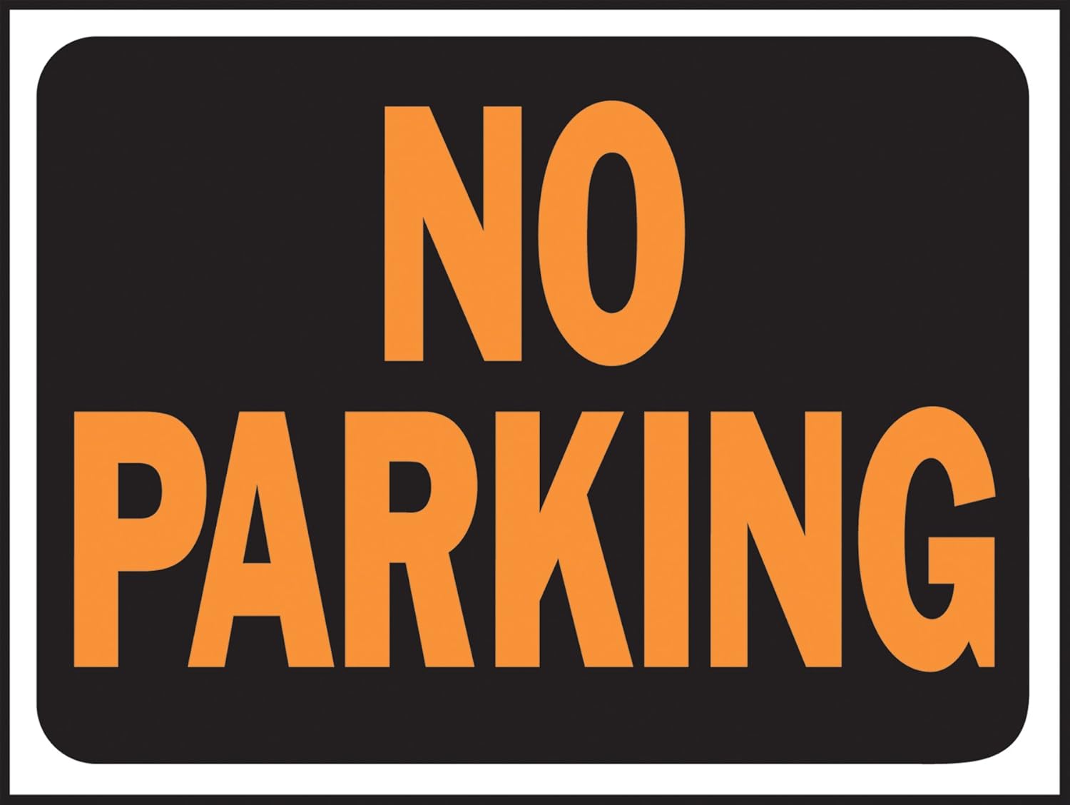 Hy-Ko Plastic Signs, 12” x 8.5”, Durable Long-Lasting Contrasting Posted Signs for Outdoor Use for Businesses, Property, Clear & Easy to Read Informational Display