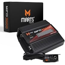 Marts Digital 3000W Class D Full-Range Mono Amplifier MFD3000, 2-Ohm Stable | Compact Car Audio Amp for Subs & Speakers, Clean Power, Bass Boost, Variable LPF/HPF