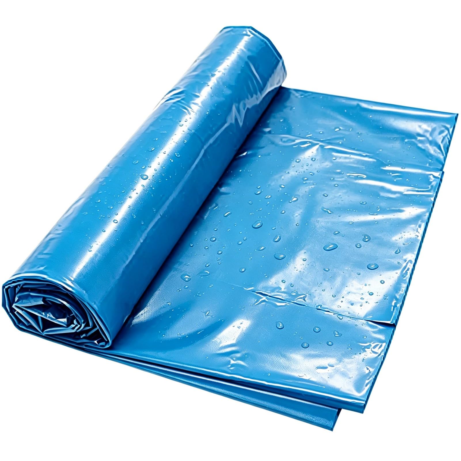 Hamankim Blue HDPE Pond Liner 3x2m 5x6m 7x8m 8x10m Waterproof Impermeable Film, Durable Pond Underlay for Koi Ponds, Aquaculture & Water Gardens, Fits All Pond Shapes(2x5m(6.5x16.4ft))
