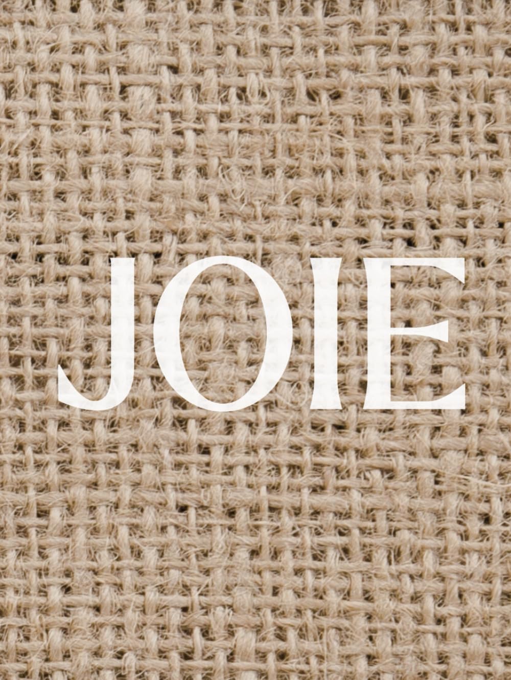 Joie Decorative Book: A French-Inspired Holiday Coffee Table & Shelf Styling Accent (Neutral Raw Linen Cover)
