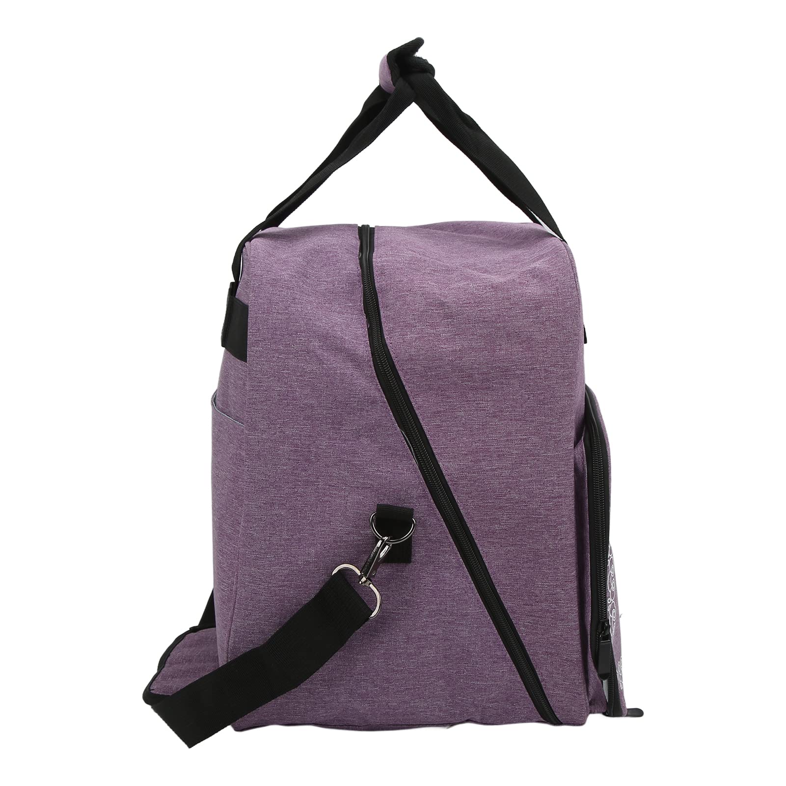 Shanrya Bolsa para Máquina de Coser, Diseño de Múltiples Bolsillos, Portátil, Duradera, Práctica, Fina, para Máquina de Coser, Estuche de Transporte para el Hogar, para Viajes(Púrpura)