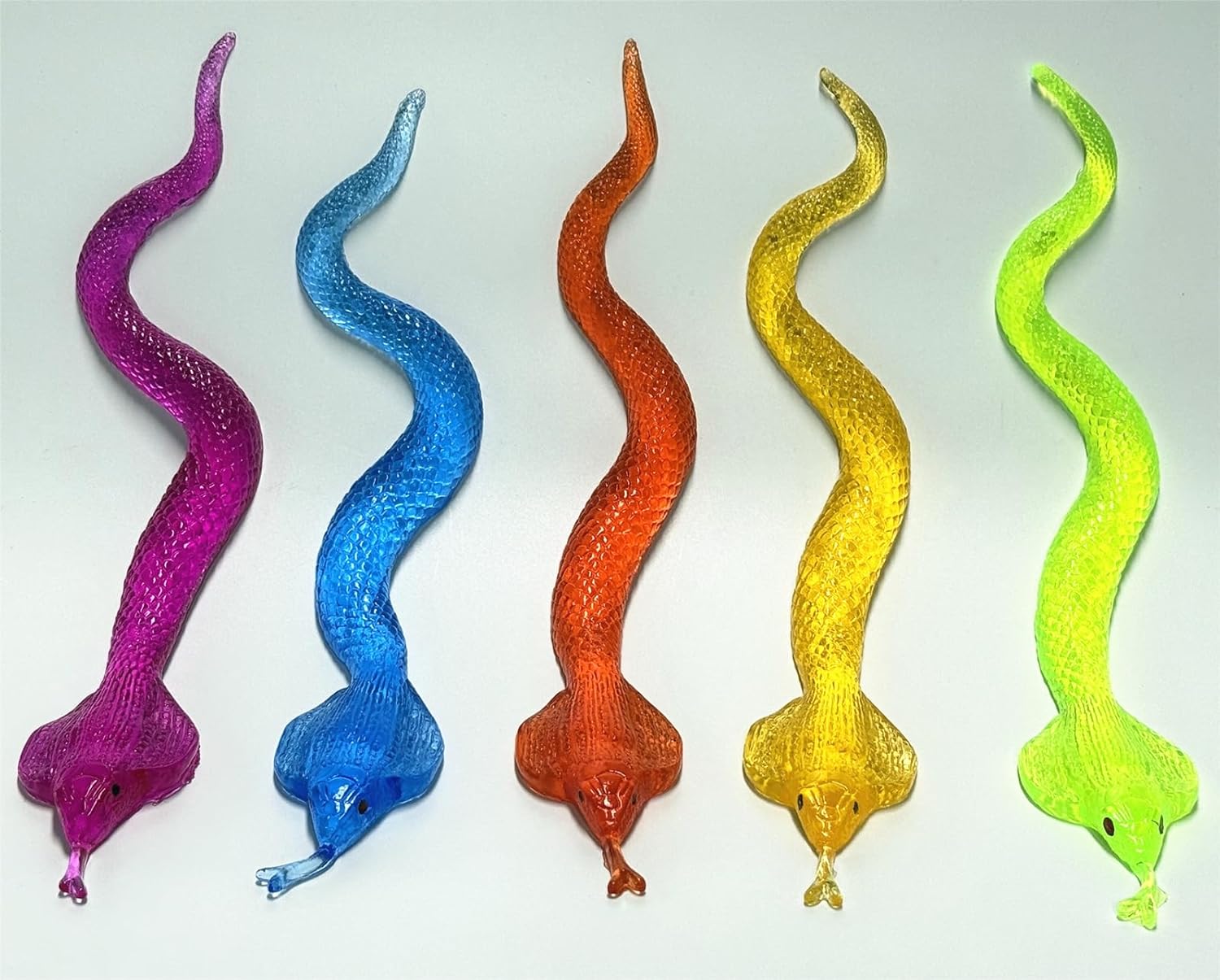 Super Stretch Sticky Mochi Squishy,Kids Party Favors,Stocking Stuffers,Goody Bag Fillers,Easter Basket Stuffers,Kids Birthday Gifts,Classroom Quiet Fidgets Toys (Big Snake, 5)