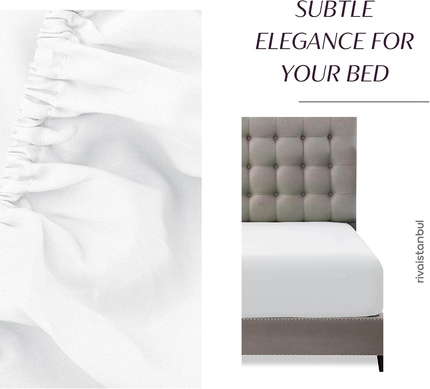 Cotton Fitted Sheet for Double, Queen & King Beds | Soft Breathable Mattress Sheet with Elastic Fit | Comfortable Bedding Essential for Adults, Couples & Family Homes