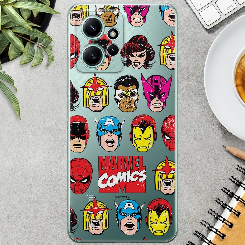 ERT GROUP Mobile Phone case for Xiaomi REDMI Note 12 4G Original and Officially Licensed Marvel Pattern Avengers 029 optimally adapted to the Shape of the Mobile Phone, case Made of TPU