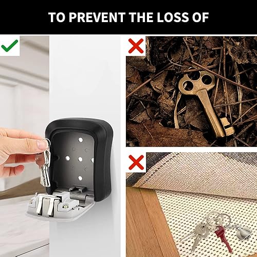Miniatura 5 de Caja de bloqueo de llave, caja de bloqueo de pared, caja de bloqueo de combinación de 4 dígitos, caja de bloqueo de combinación de 4 dígitos,