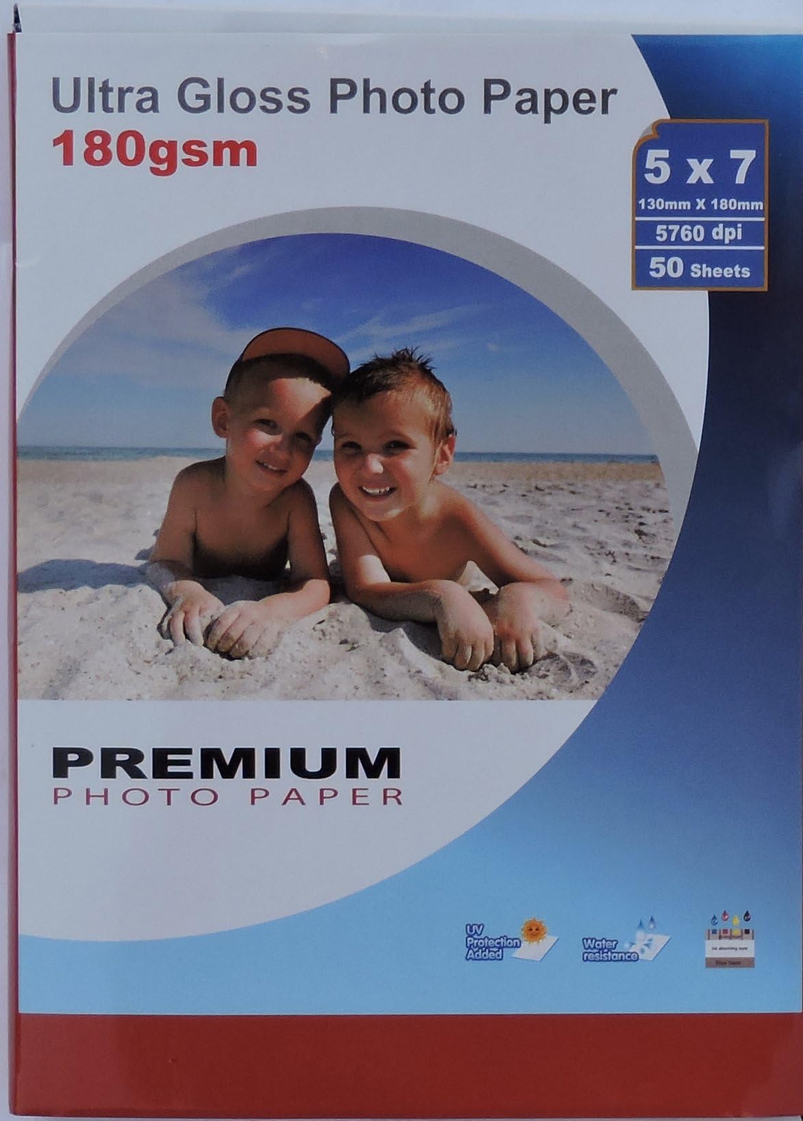 50 Sheets 7x5 180gsm Ultra Gloss Photo Paper