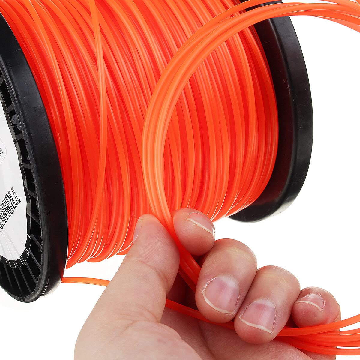 2.4Mm 30M/50M/100M/170M/261M Heavy Duty Nylon Square Trimmer Strimmer Line Brushcutter Cord Rope - 261M