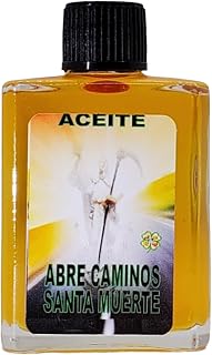 Holy Death & Road Opener Oil (Santa Muerte X Abre Caminos Aceite) - Spiritual Power - Clear Paths & Attract Success with Santisima Murete-0.5 FL OZ (1 Pack)