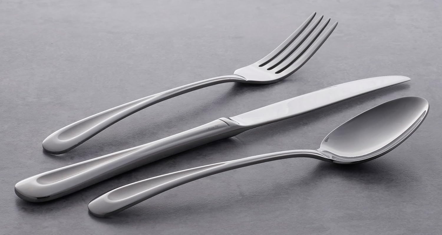 Oneida Satin Sand Dune Dinner Forks Silverware Set for 4, Flatware image 5
