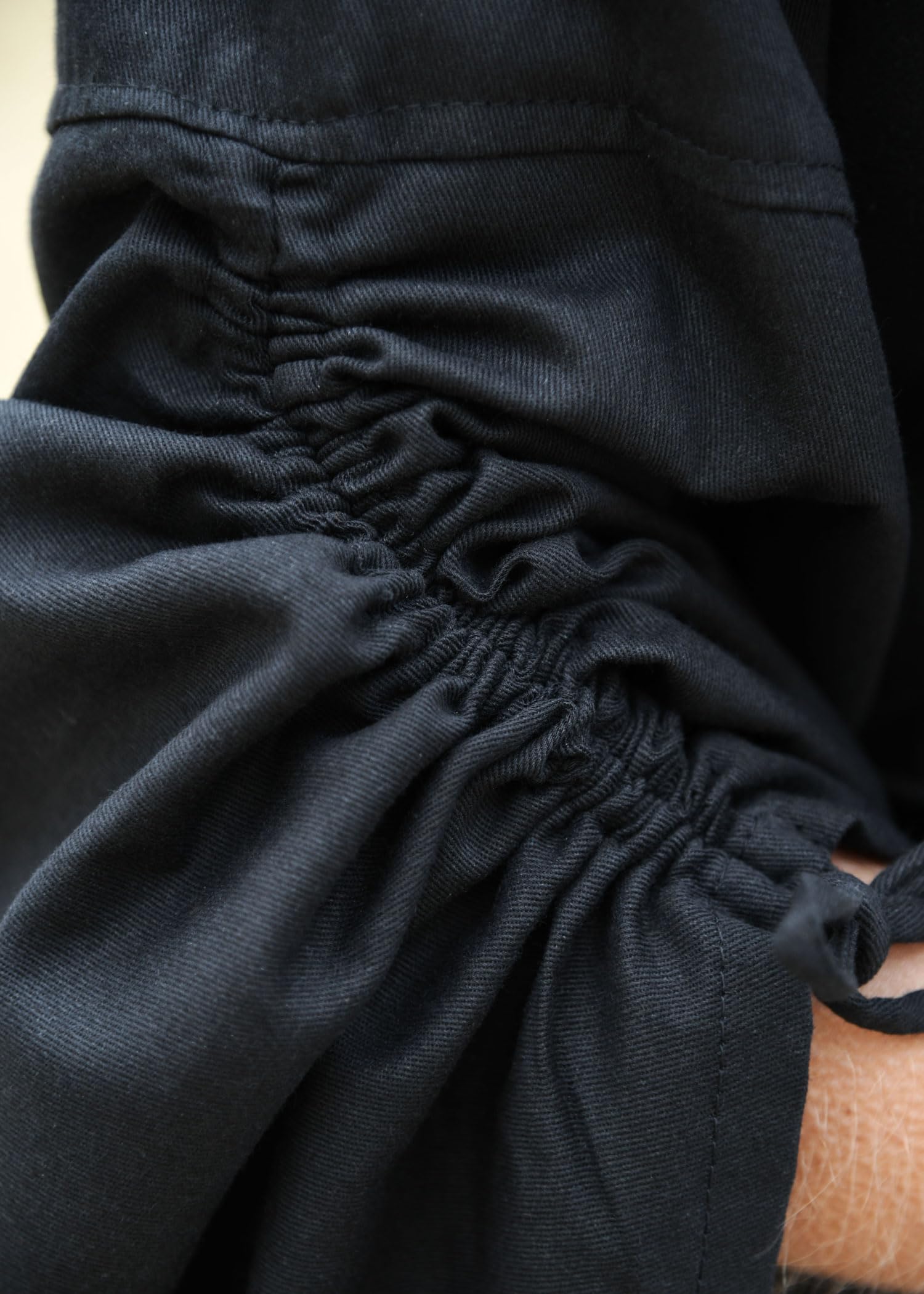 Battle-Merchant langes Mittelalter-Kleid Isra, Damen | mit Trompetenärmeln und großzügiger Kapuze, bodenlang, Baumwolle, für Halloween, LARP, den Mittelaltermarkt & Fantasy Cosplay