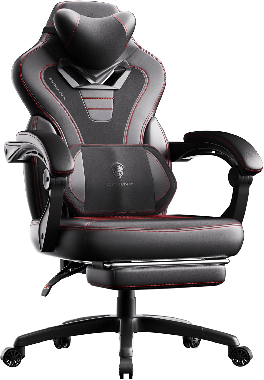 71MBWW5FNtL._AC_SL1500_ Dowinx Gaming Chair with Footrest,Big and Tall Game Chair for Heavy People, Gamer Chair with Massage Lumbar Support,Ergonomic Computer Gaming Chair for 200lbs (Black)