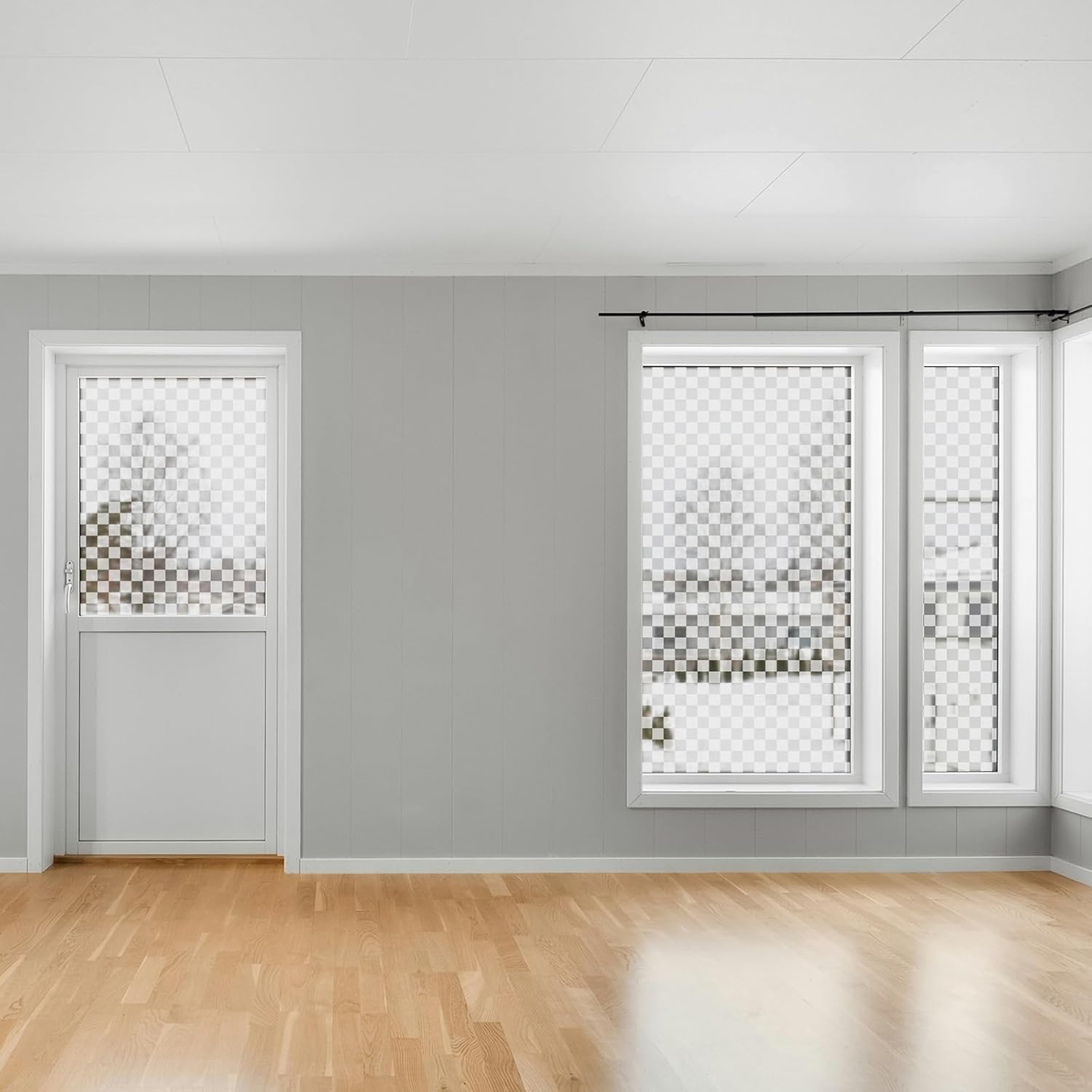 ANT Frosted Glass Window Privacy Film Decorative, Bathroom Window Privacy Film, Static Cling, Removable, Reusable, Anti-UV, Anti-Glare, Heat Blocking (DFW 3,12inch x 40ft)