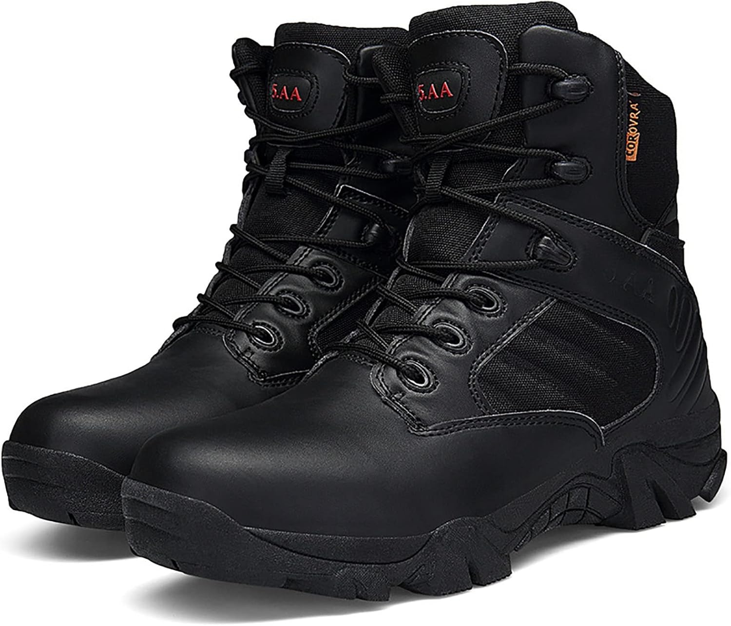 CLSQLXYJZC Outdoor Desert High Top Tactical Boots, Waterproof Non-slip rubber sole Outdoor Mountaineering Boots, Durable Lace-up Sports Breathable Trekking Boots