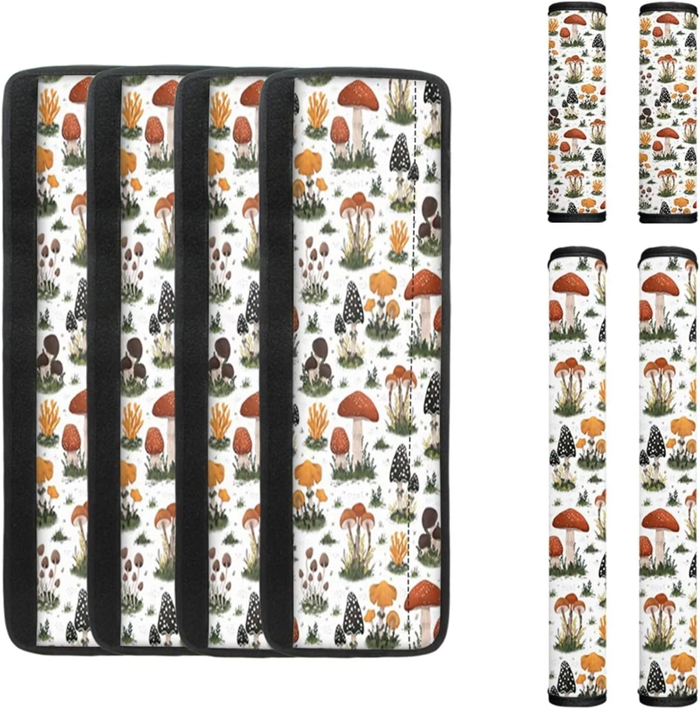 KEIAHUAN Colorful Mushrooms Refrigerator Door Handle Covers