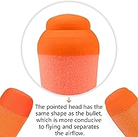 Vista 5 de Ruibytree Recambio de mega misiles para Nerf N-Strike Elite Series, 4 unidades, dardos compatibles con mega misiles de recarga de misiles de cohetes