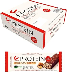 クレバー プロテインバー ミルクチョコレート味 12本