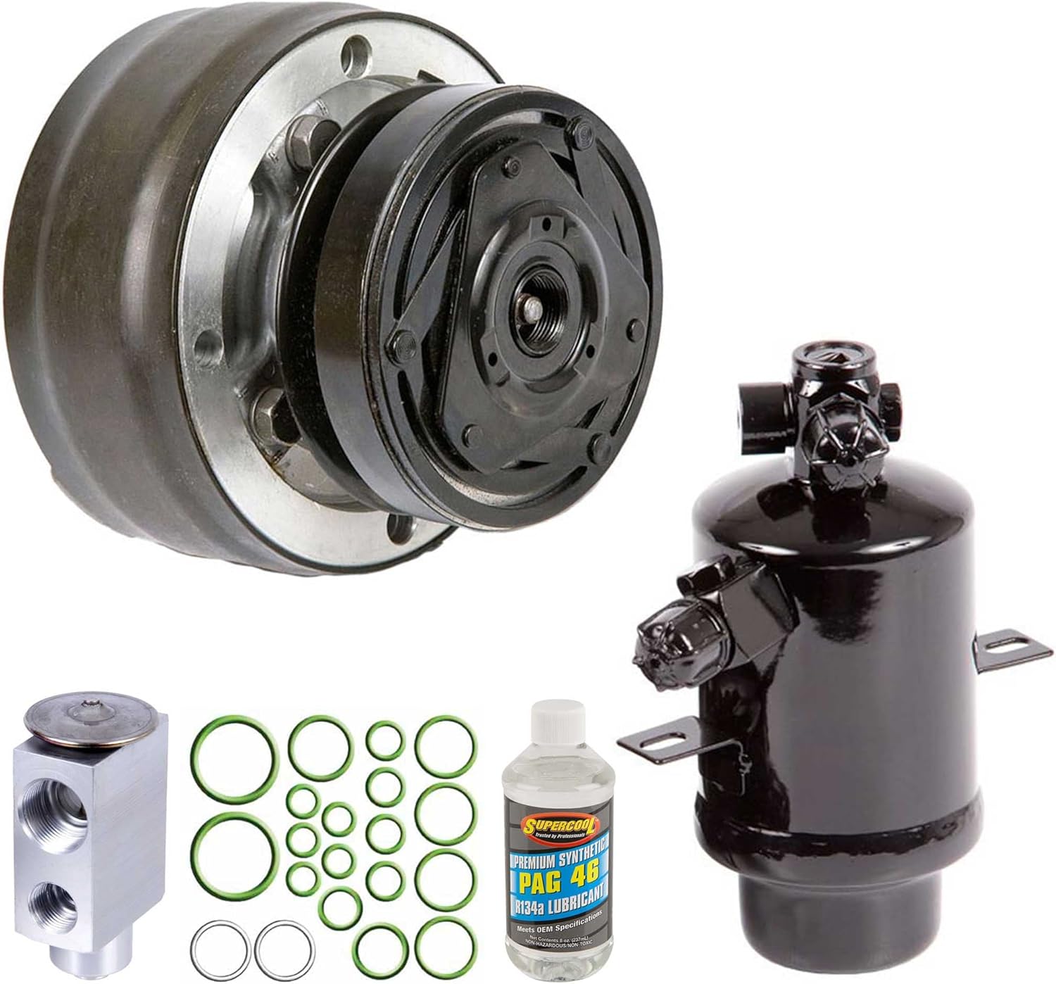 For Mercedes 240D 1977-1983 AC Compressor & A/C Repair Kit - BuyAutoParts 61-93505RK New