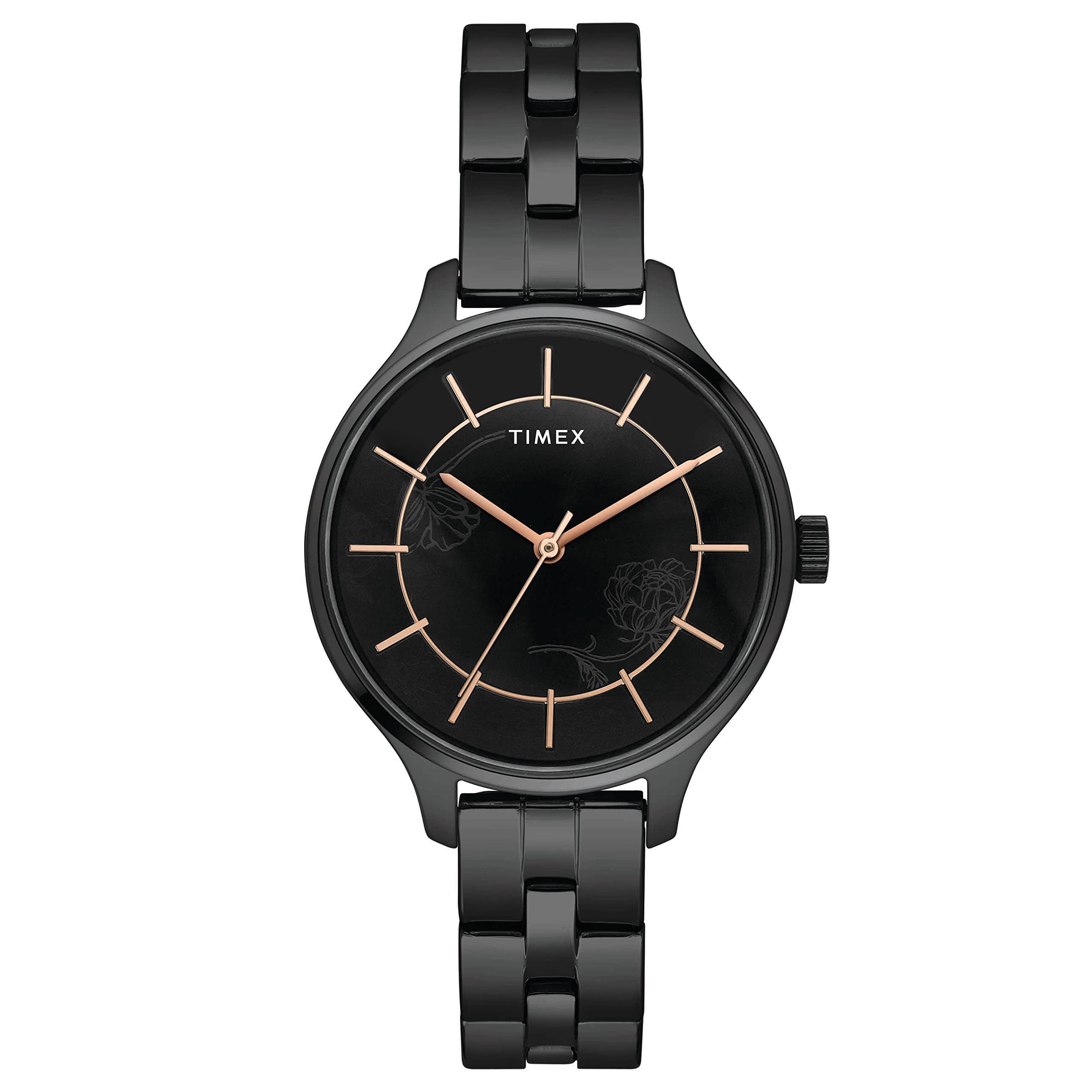 TIMEX Analog Black Dial Women Watch-TWEL14809 (B09MS49BBJ) Amazon Price History, Amazon Price Tracker