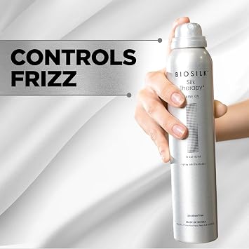 BioSilk Silk Therapy Shine On، مثبتات الشعر للتحكم في التجعد وتوفير لمعان رائع، كبريتات، بارابين، خالي من القسوة، 5.3 أونصة