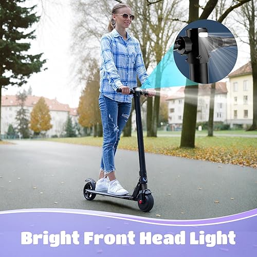 Miniatura 7 de Caroma Electric Scooter for Kids Ages 6-14, 250W Motor Foldable Kids Electric Scooter,160 Mins Ride Time & 3 Speeds (61015 Mph), LED Display & Dual