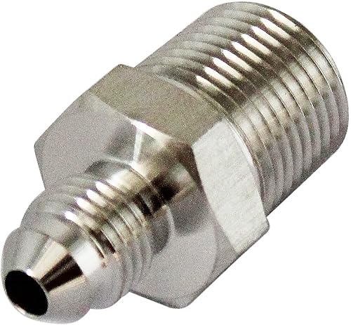 Miniatura 22 de HFS (R) Adaptador macho NPT de 1 pulgada a 1 pulgada JIC macho Conector de tubería de montaje de tubo de acero inoxidable 304