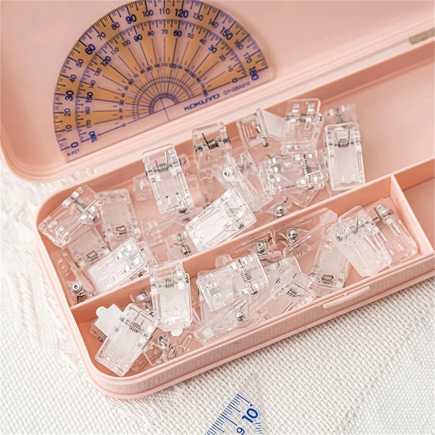 40Pcs Self-Adhesive Wall Clips - Transparent Plastic for Photo/Poster DIY(No Adhesive)