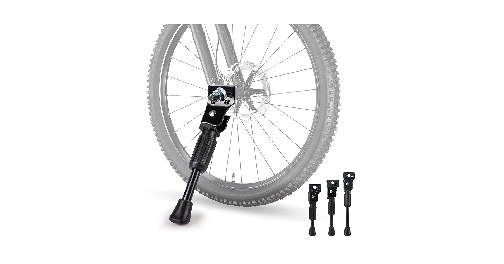 ※JPMALL LLC 片スタンド 10本26㌅ スーパーカー自転車 Amazon | トップ(Top) 1本スタンド シルバー 26-27型共用 11070