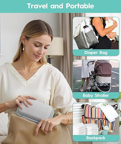 Miniatura 7 de Kit de cuidado de la salud y aseo del bebé, kit de seguridad para el cuidado del bebé recién nacido, con peine de cepillo de pelo, cortaúñas,