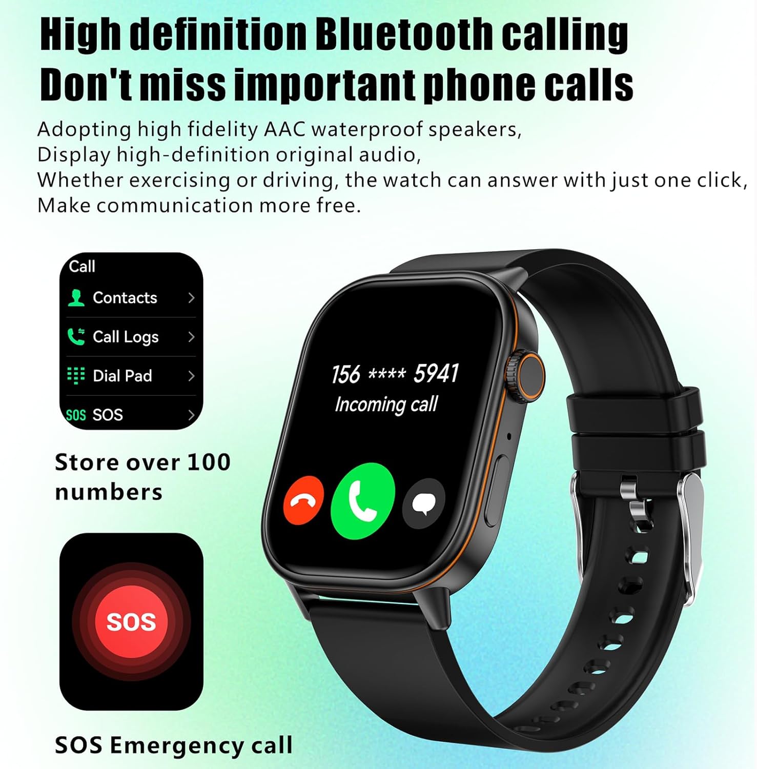 Yihou Smart Watches for Women with Heart Rate Monitor Pedometer Sleep Monitor Bluetooth Call 150+ Sport Modes Fitness Tracker Fitness Watch for Android iOS