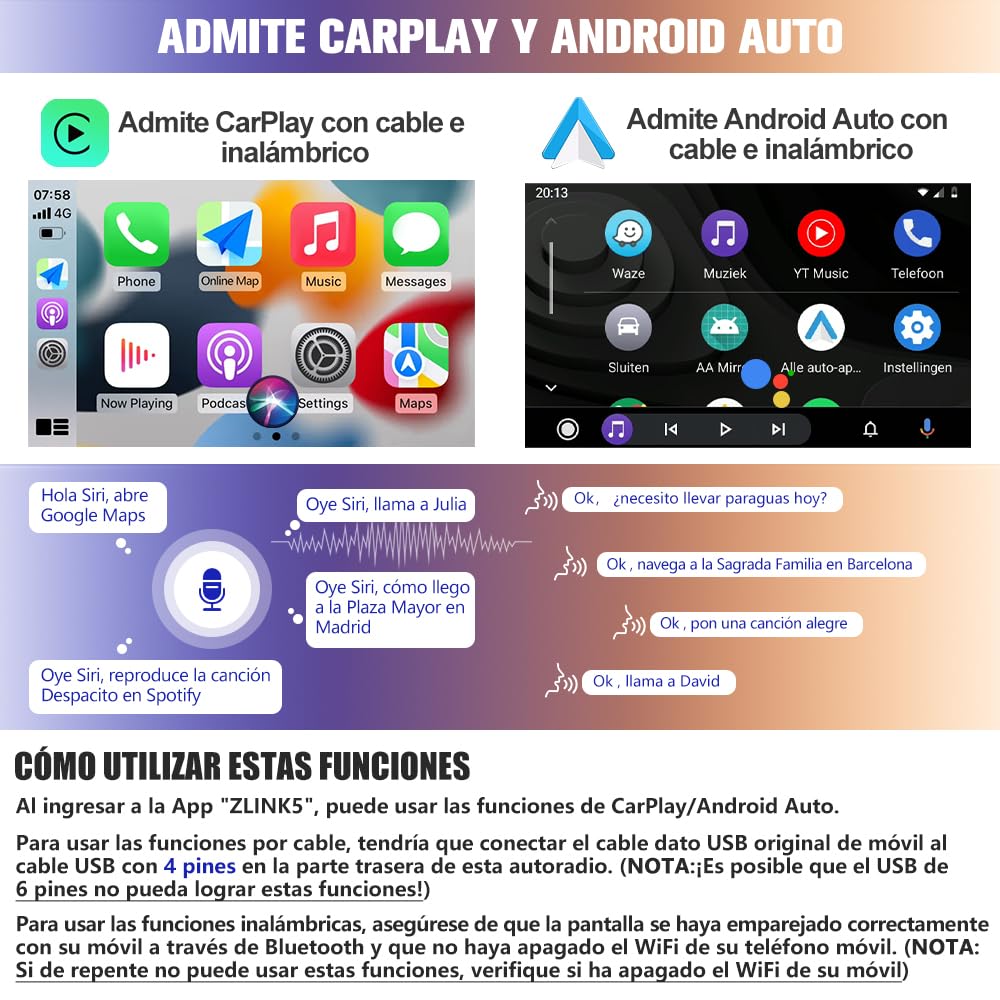 AWESAFE Android 13.0 [2GB+64GB] Radio Coche 1 DIN Universal con Pantalla Táctil Inclinable y Giratoria de 10.1 Pulgadas, Autoradio Admite CarPlay/Android Auto/MirrorLink/WiFi/GPS/Bluetooth/RDS/USB/FM