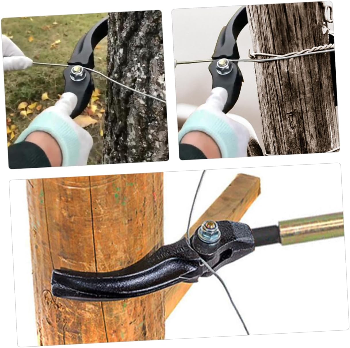 Tofficu Fence Wire Tightener Tool Practical Fence Stretcher for Easy Operation Long Handle Design for Extra Leverage for Garden Agricultural Fencing Projects Durable