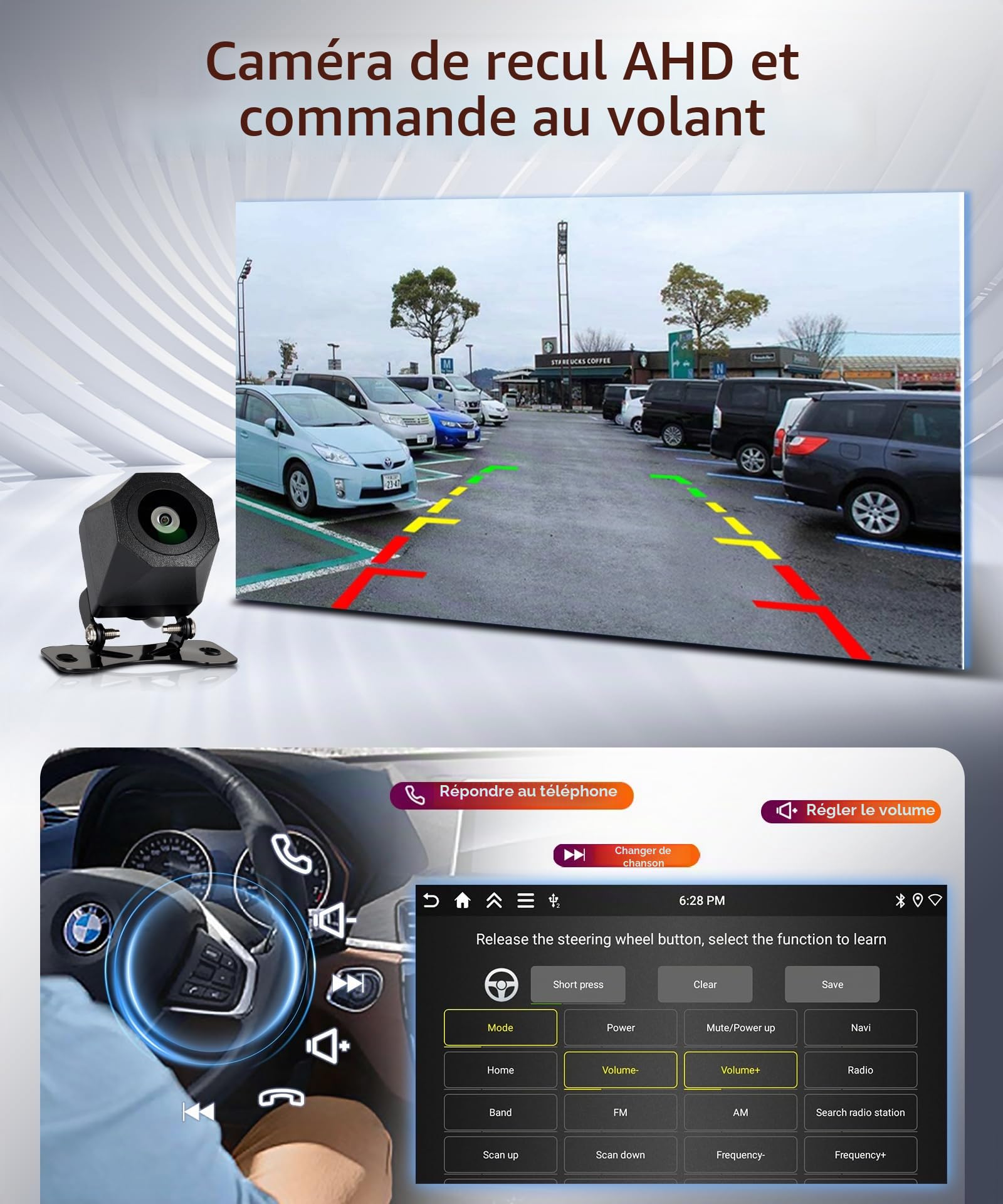 【4+64G】 Hodozzy Carplay Autoradio pour Citroen Jumpy 2/Peugeot Expert/Fiat Scudo/Toyota Proace 2007-2016, 9 Pouces Ecran in-Cell Autoradio avec BT/Android Auto/WiFi/GPS/RDS/FM/USB/DSP+Caméra de Recul