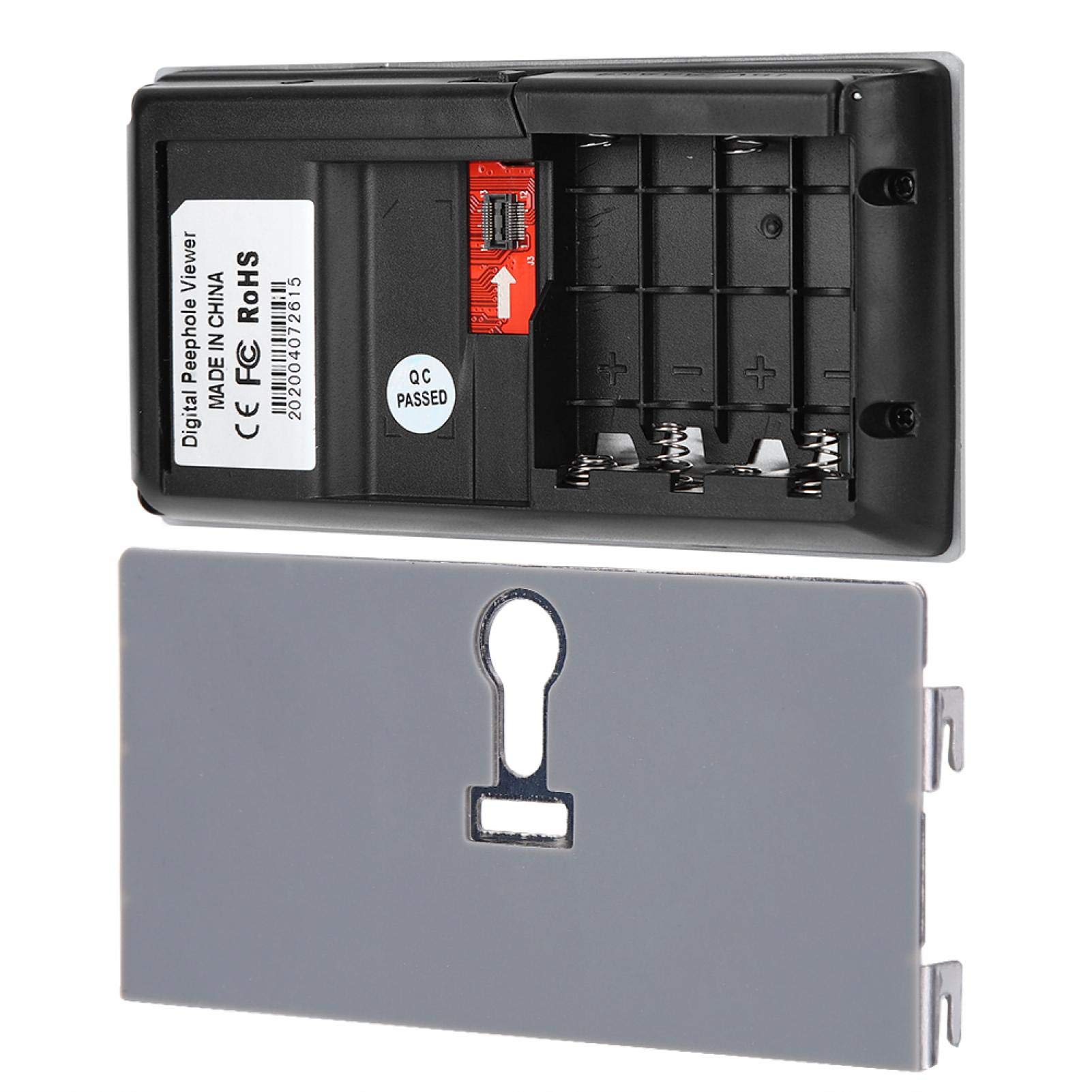 DAUERHAFT Cámara de Seguridad mirilla digital puerta 3 . 5 Pulgadas ,Digital ,LCD ,120 Grados ,Timbre Digital ,Visor de Mirilla ,monitoreo Visual de Fotos Video Doorbells