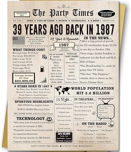 Miniatura 10 de Divertida tarjeta de cumpleaños número 58 para ella y él, decoraciones retro de cumpleaños 58 para mujeres, hombres, mamá papá, ideas de regalo de