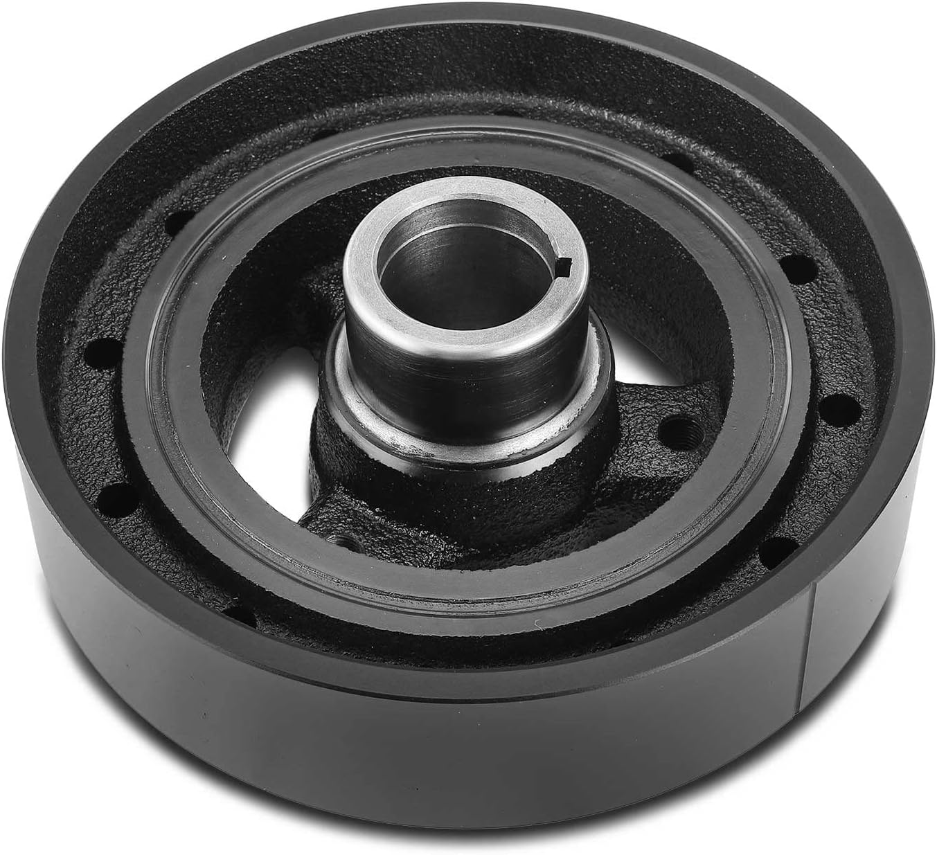A-Premium Engine Harmonic Balancer Pulley Compatible with Chevrolet Malibu, Impala, Camaro, Caprice & GMC C1500, K1500 & Buick Regal & Pontiac Grand Prix & Oldsmobile Cutlass & More, OHV V8 5.0L 5.7L