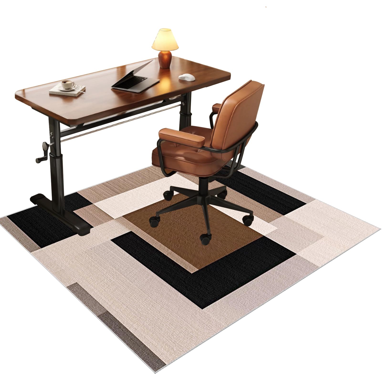 Tapis Protection Sol Chaise Bureau, Tapis de Chaise Gaming, Tapis Antidérapant Sous Chaise de Bureau, Tapis de Chaise de Bureau pour Ordinateur, Tapis Protège-Sol pour Chaise Gaming 120 x 150 cm