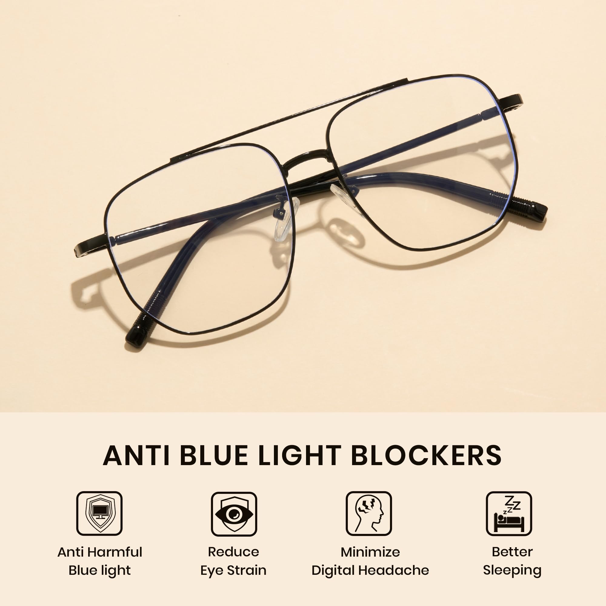 Cyxus Occhiali con filtro luce blu per uomo e donna, per computer anti-luce blu, occhiali da gaming, occhiali anti-radiazioni 8299
