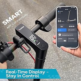 iScooter Electric Scooter for Adults with Powerful 500W Motor & 42V 7.5Ah Battery, 22 Mph Top Speed, 18Miles Max Range, Portable Folding Commuting E-Scooter for Adults with Dual Braking System & App