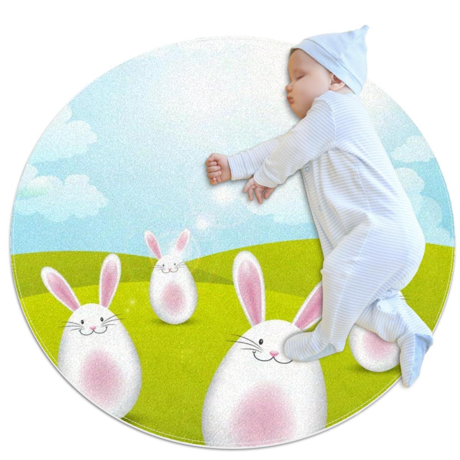 Tapis de salle de bain antidérapant et sécurisé lapin de Pâques