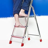 Vista 2 de DOITOOL 2 piezas de patas de escalera sillas de plástico para muebles para el hogar, pies de escalera de repuesto, pies de escalera, escalera